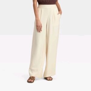 A New Day High-Rise Modern Gauze Pull-On Pants • Cream